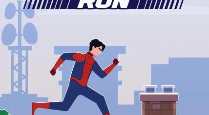  蜘蛛男孩奔跑